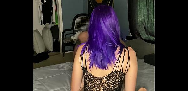  big booty emo chick doing first video ever
